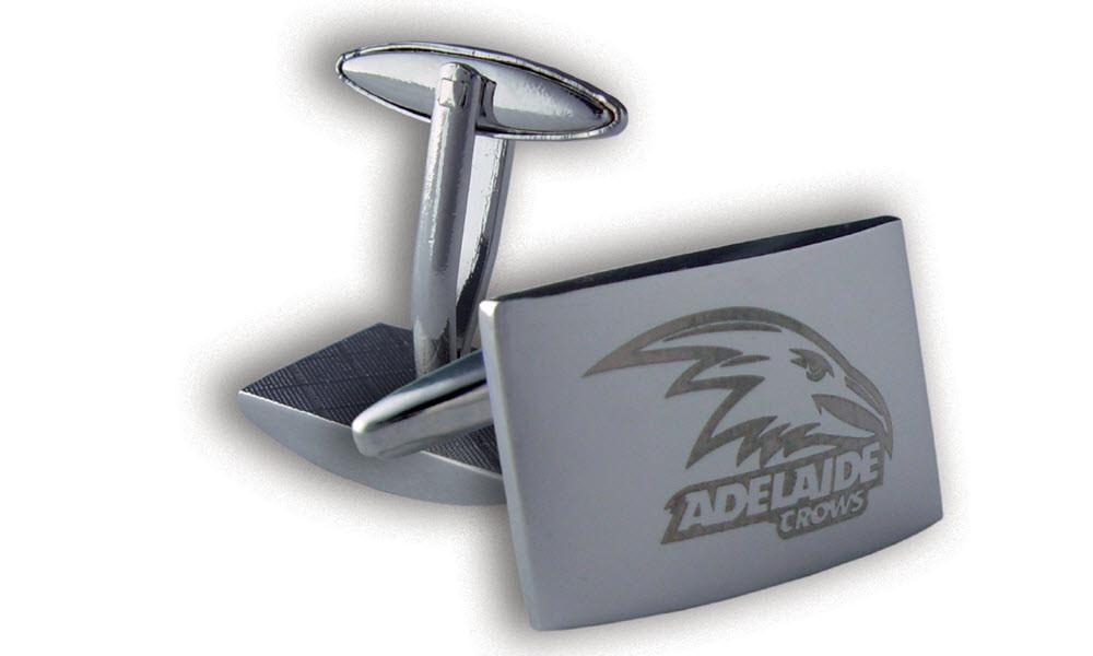 Adelaide Crows AFL Cufflinks Silver