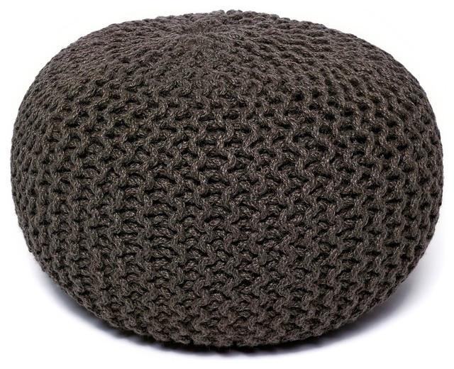 Anji Mountain Jute Pouf Round