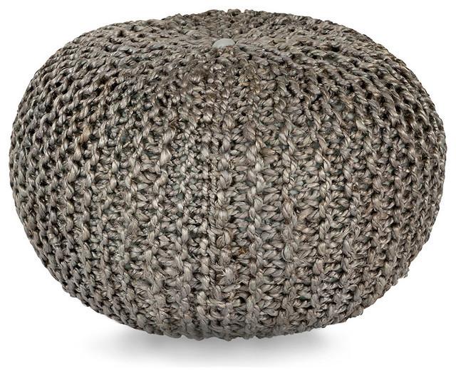 Anji Mountain Jute Pouf Round