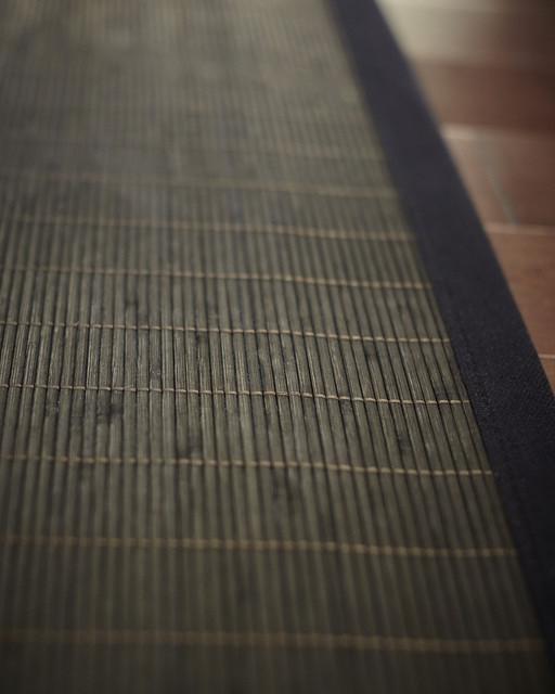 Anji Mountain Villager Ebony Bamboo Rug