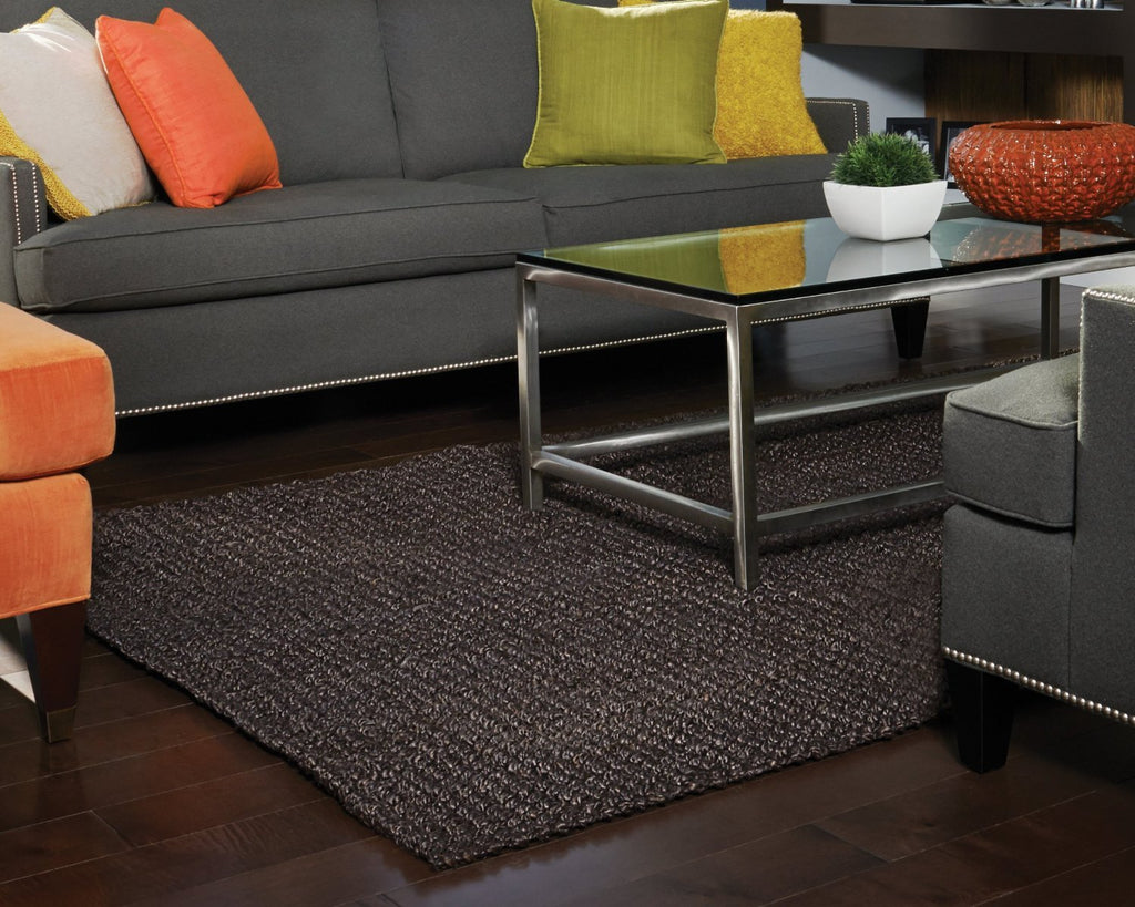 Anji Mountain Everest Chocolate Jute Rug