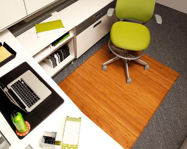 Anji Mountain Bamboo Tri-Fold Plush Chairmat - No Lip