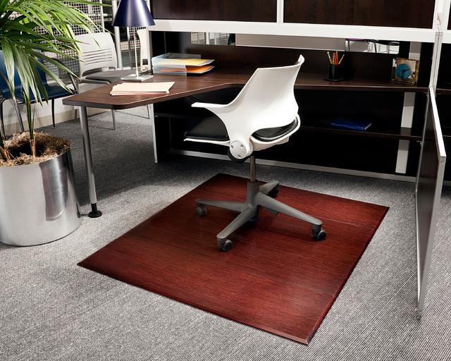Anji Mountain Bamboo Tri-Fold Plush Chairmat - No Lip
