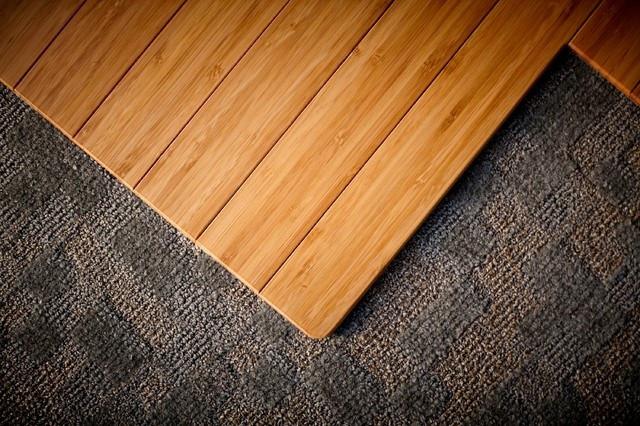 Anji Mountain Bamboo Roll-Up Chairmat - No Lip
