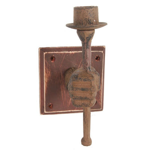 A&B Home Iron Hand Candle Holder - Set Of 2