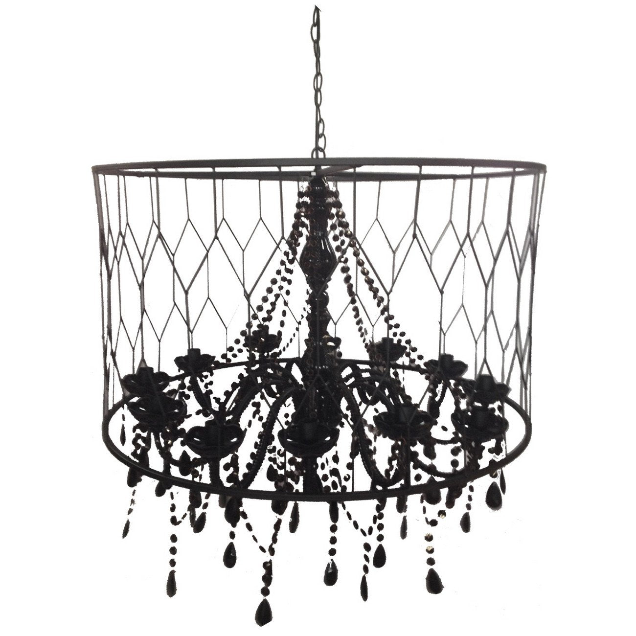 A&B Home Crystal Like Bead Chandelier