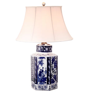 A&B Home 29" White/Blue Table Lamp