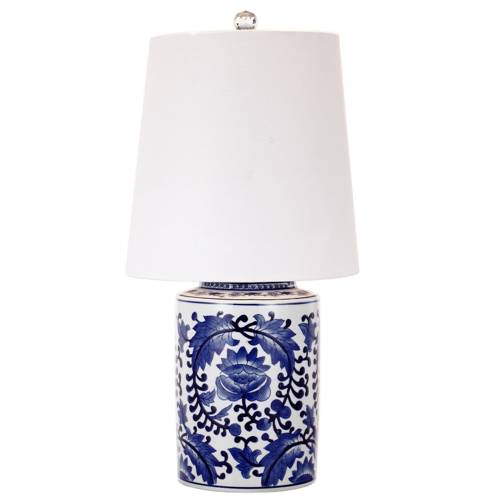 A&B Home 24.5" White/Blue Table Lamp