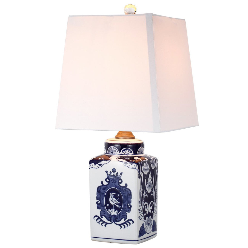 A&B Home 23" White/Blue Table Lamp
