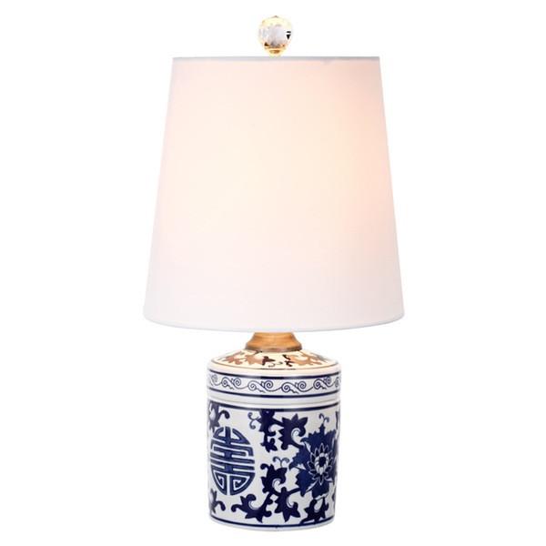 A&B Home White & Blue Table Lamp Table Lamps, A&B Home, - Modish Store