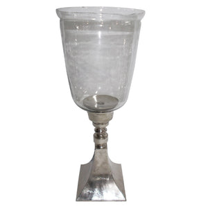 A&B Home Aluminum & Glass Votive Holder - Base Square - Set Of 2