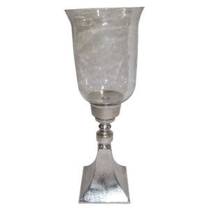 A&B Home Aluminum & Glass Votive Holder - Base Square - Set Of 2