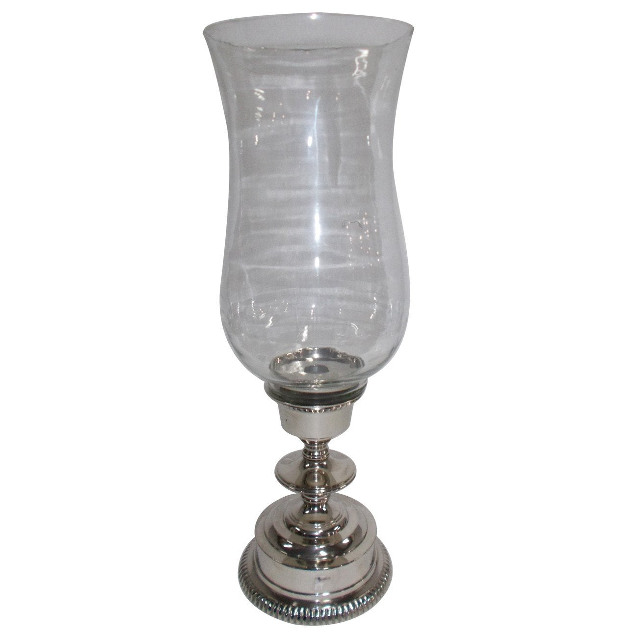 A&B Home  Aluminum & Glass Votive Holder - Base Round - Set Of 2
