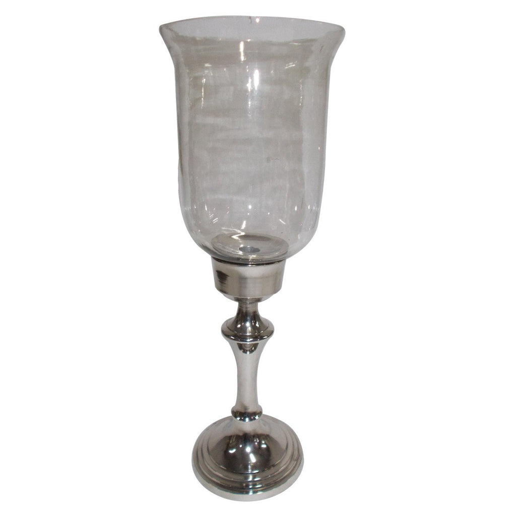 A&B Home  Aluminum & Glass Votive Holder - Base Round - Set Of 2