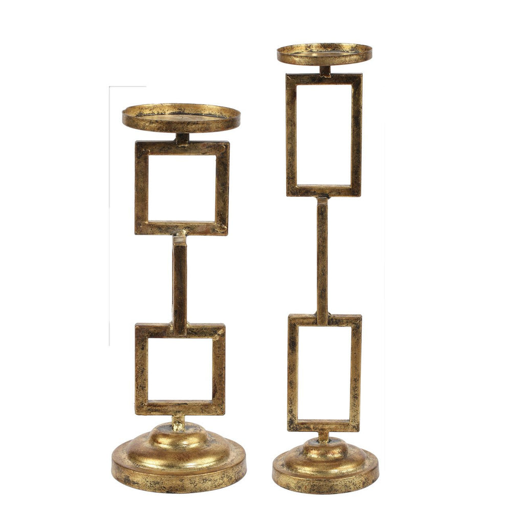 A&B Home Gratham Candle Holders - 2Pc/Box - Set Of 2