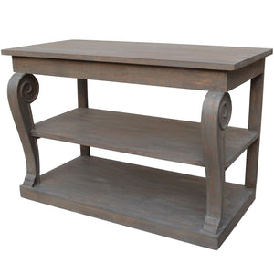 A&B Home Caligari Shelf Console Table