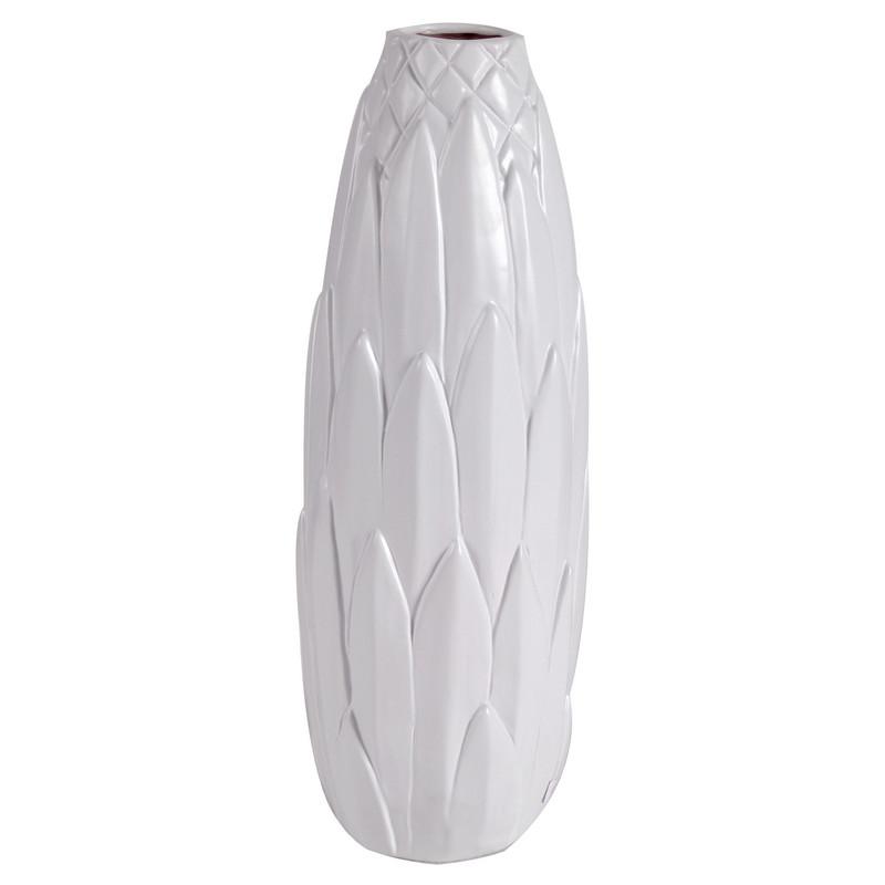 A&B Home White Palm Vase - Set Of 2