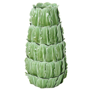 A&B Home Green Leaf Ceramic Vase