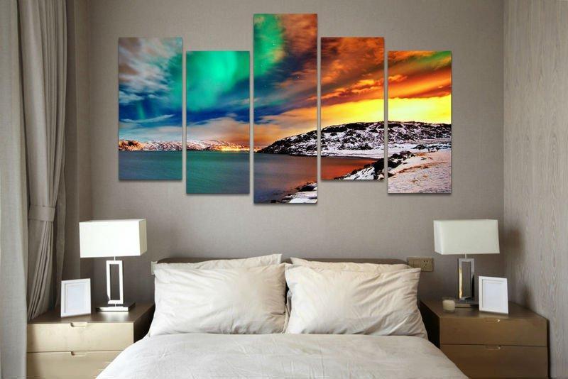 Aurora Sunset 5 Piece Canvas Print
