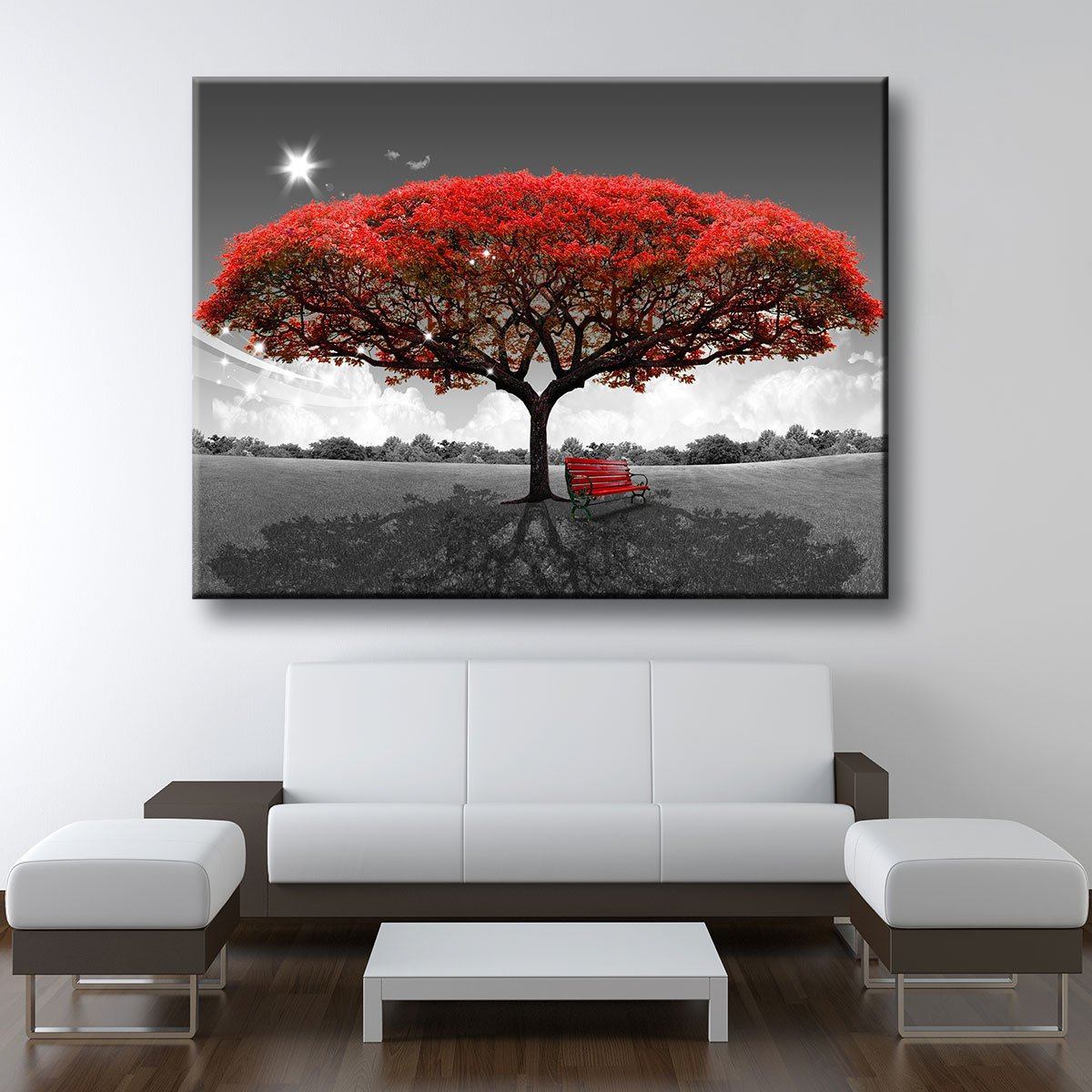 Beautiful Autumn Red Tree