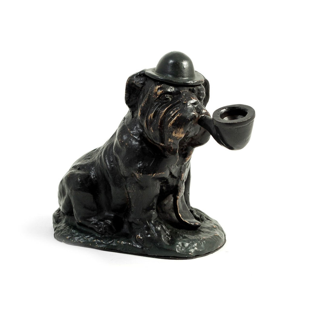 Bey-Berk Bull Dog Sculpture With Changeable Cigar / Pipe