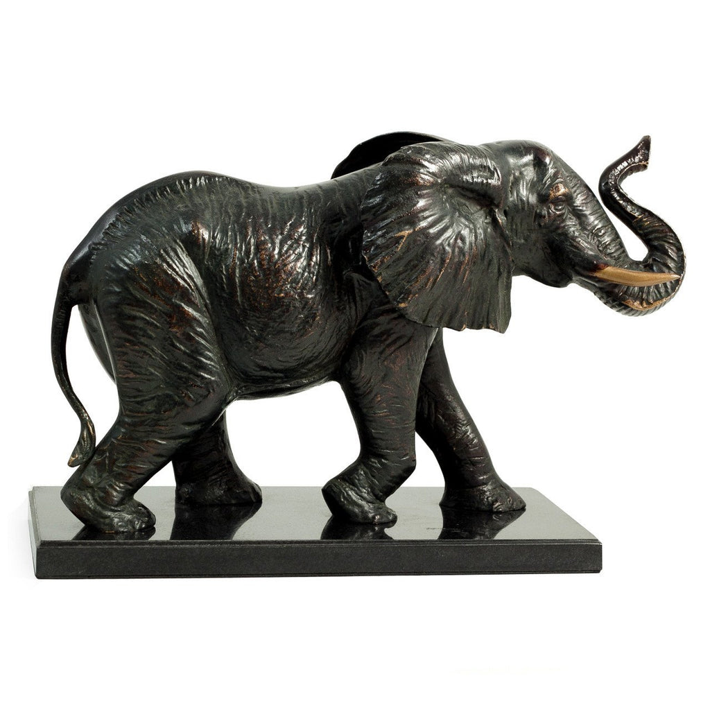 Bey-Berk Brass Elephant Sculpture