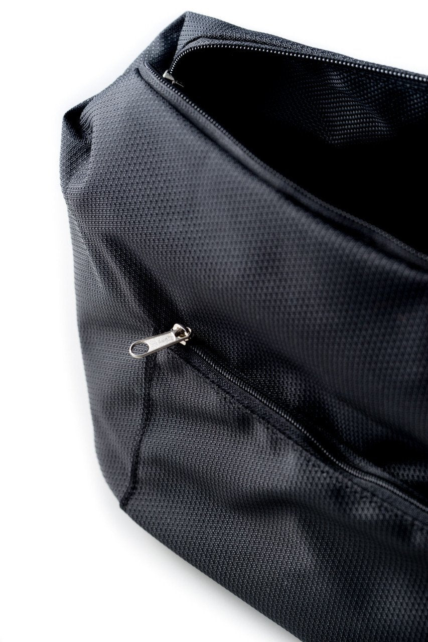 Bey-Berk Black Ballistic Nylon Travel Dopp Kit