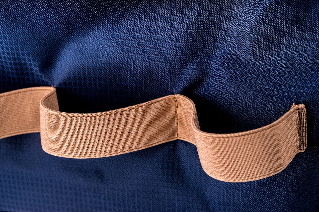 Bey-Berk Blue Ballistic Nylon Travel Dopp Kit