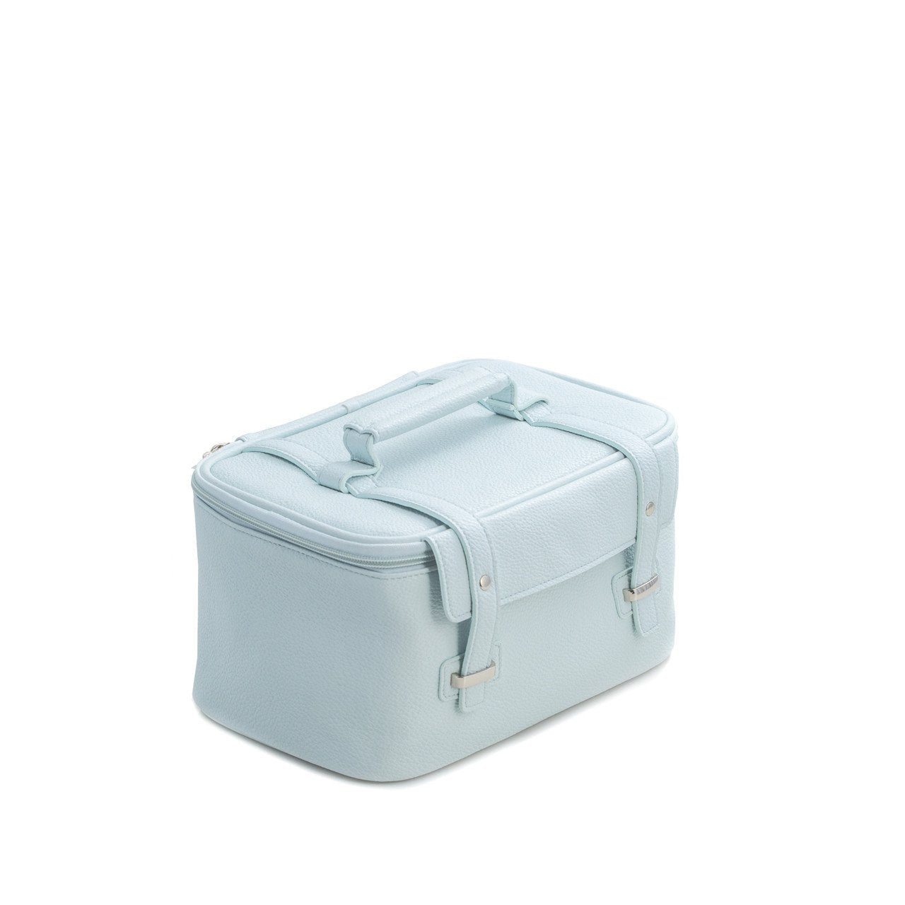 Bey-Berk Light Blue Leatherette Travel Case