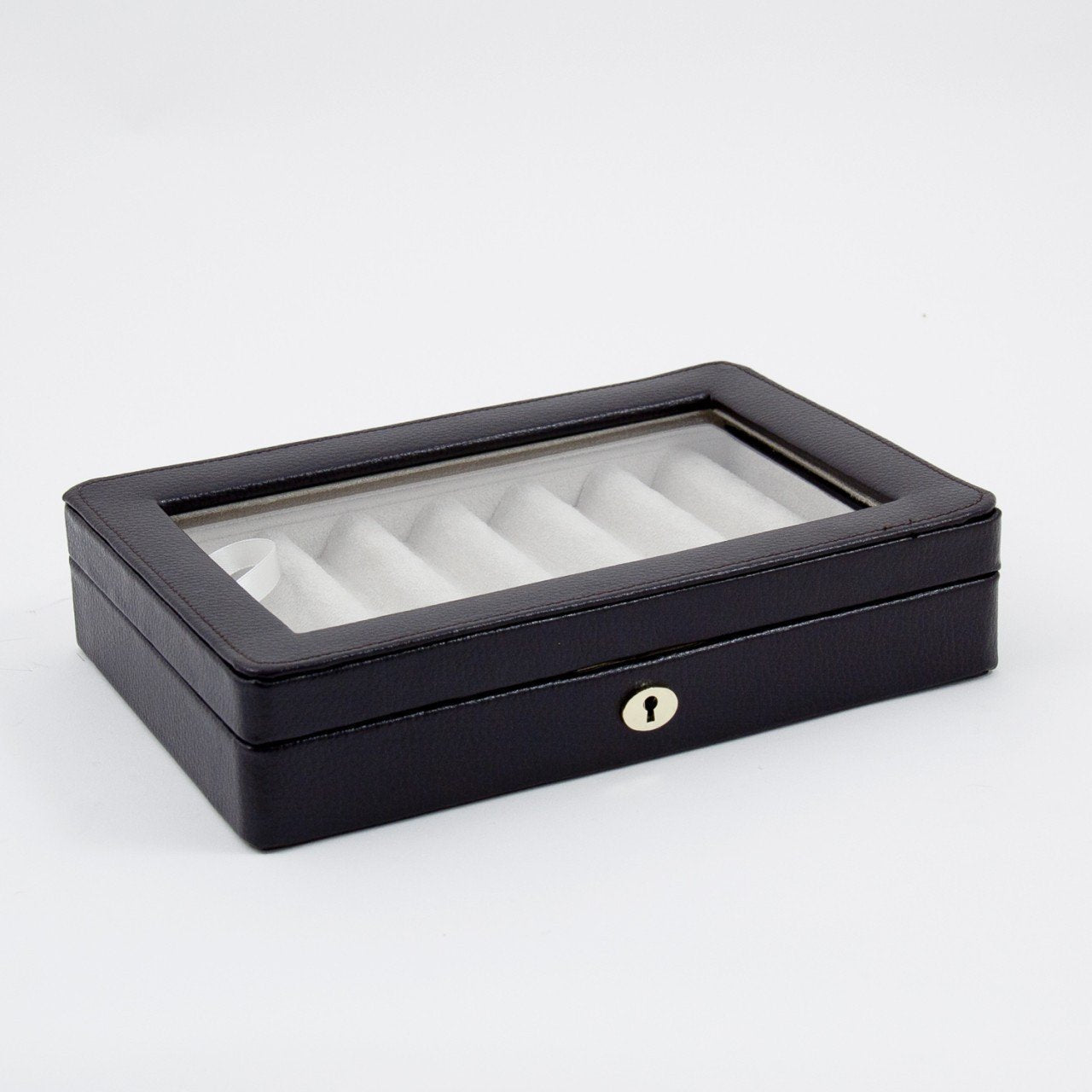 Bey-Berk 8 Pen Case In Brown Leather