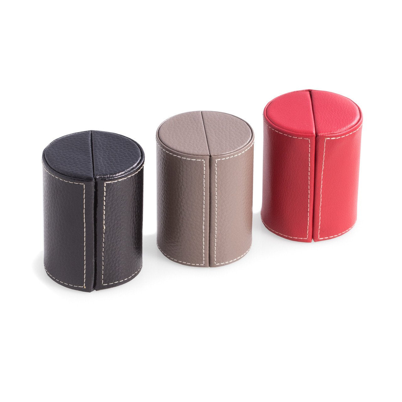 Bey-Berk Red Leather Jewelry Case