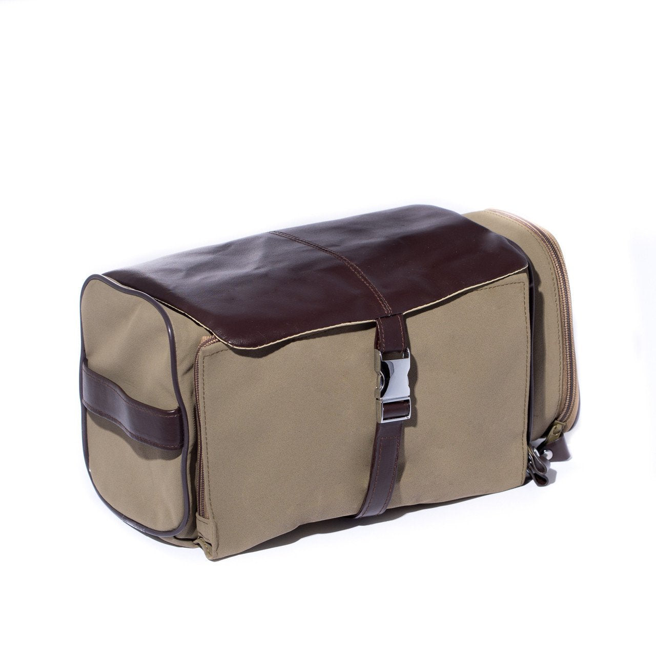 Bey-Berk Ultra Suede & Brown Leather Tote Bag