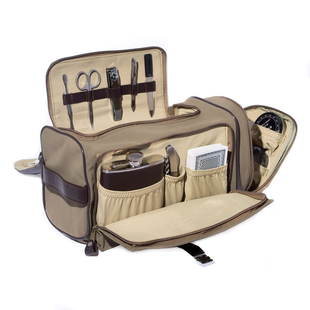 Bey-Berk Ultra Suede & Brown Leather Tote Bag