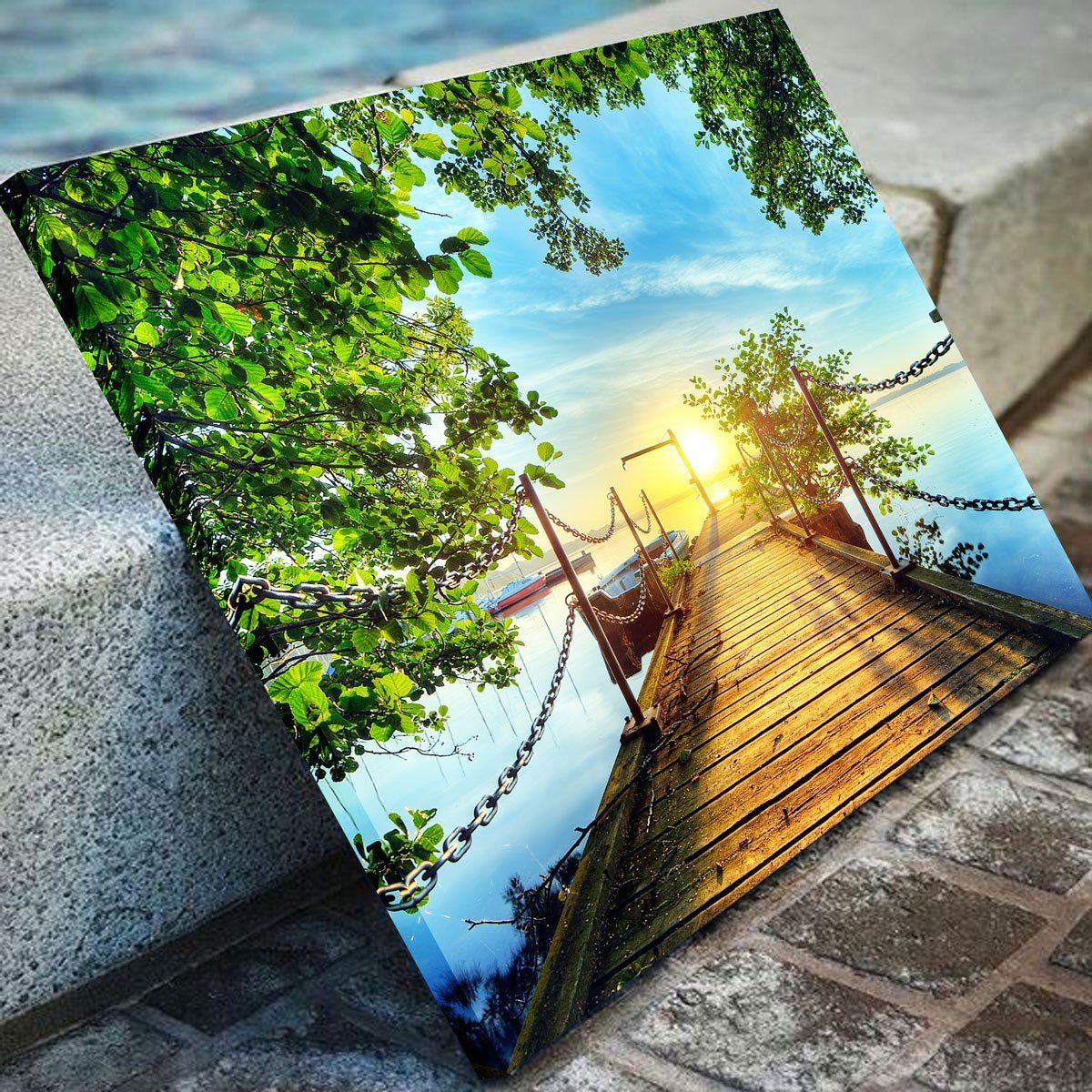 Beautiful Beach Pier Sunrise