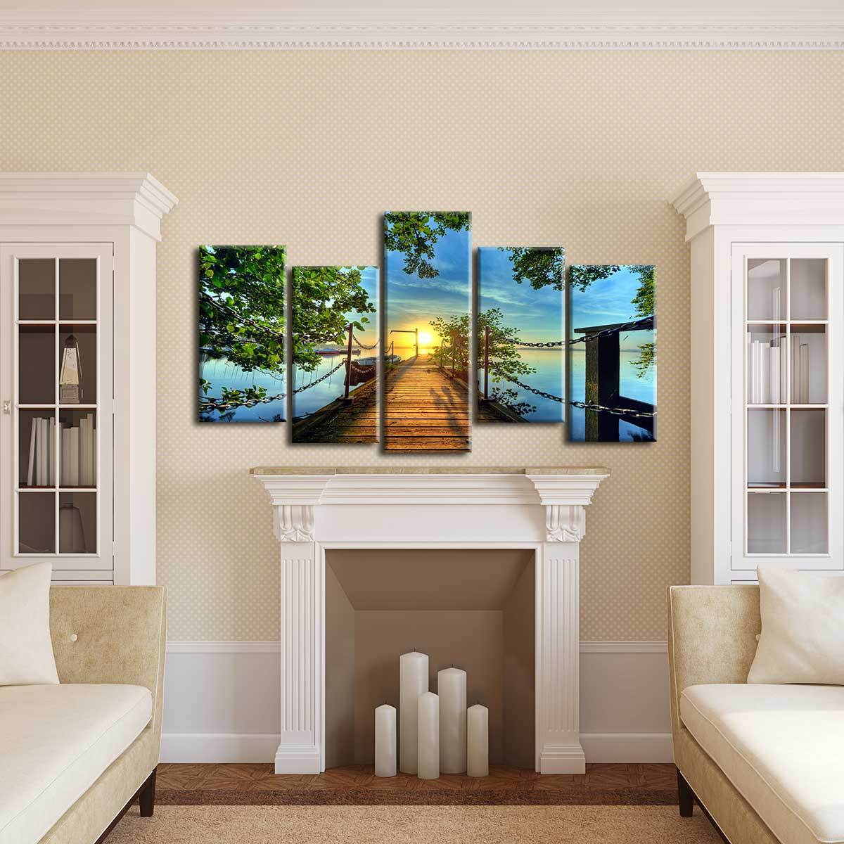 Beautiful Beach Pier Sunrise