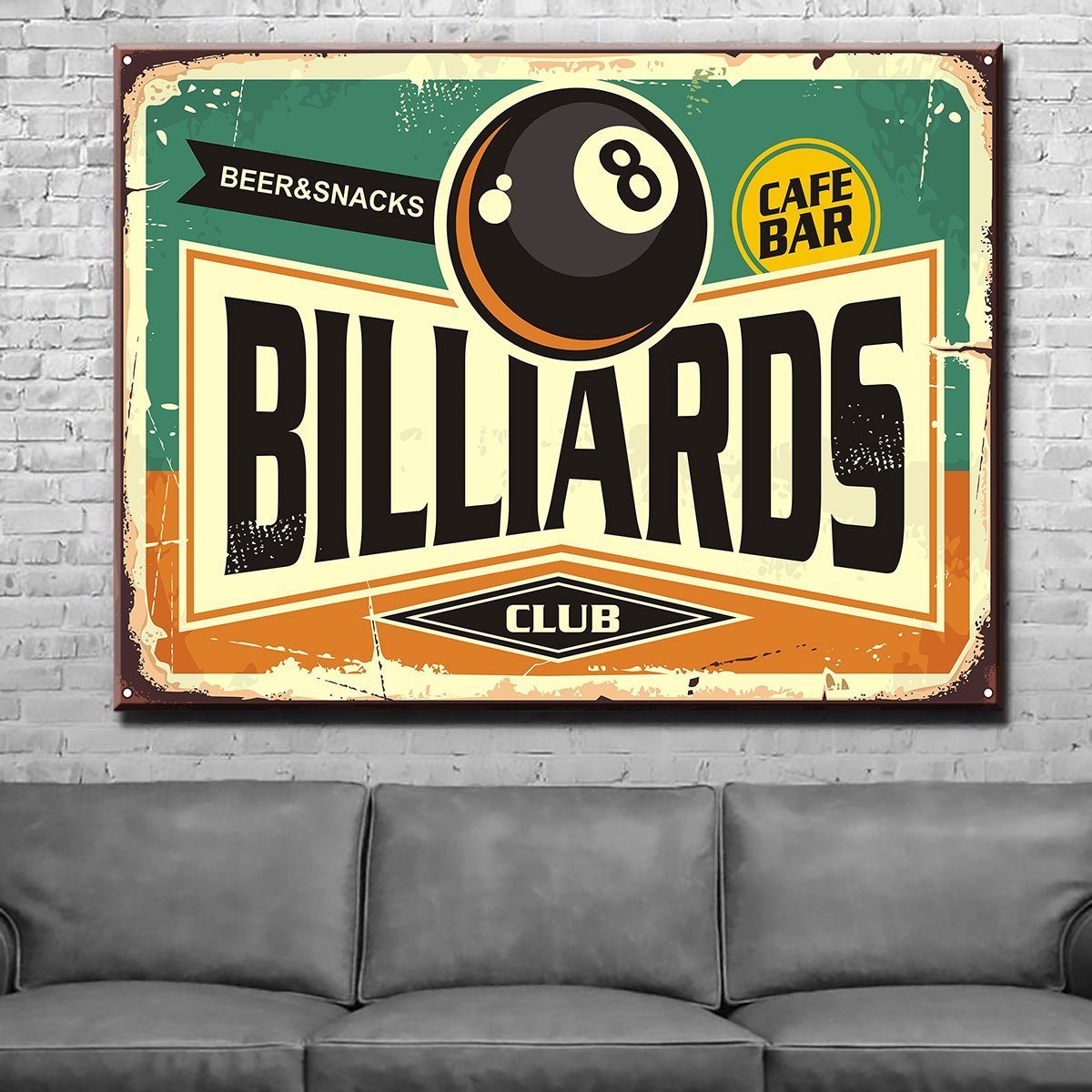 Billiards Sign