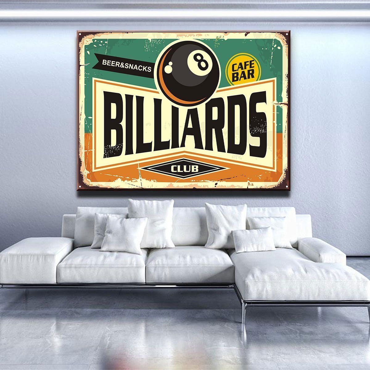 Billiards Sign