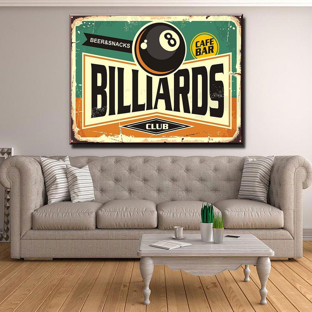Billiards Sign
