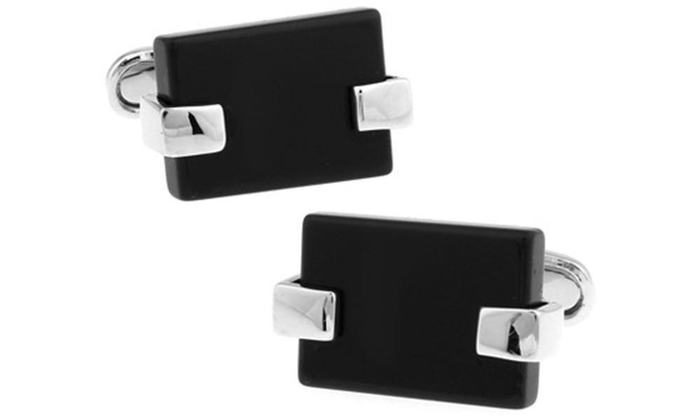 Black Ice Cateye Cufflinks