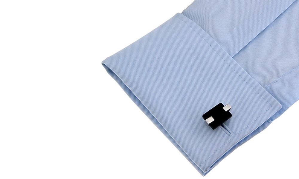 Black Ice Cateye Cufflinks
