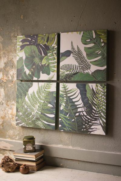 Set Of 4 Oil Paintings   Botanicals