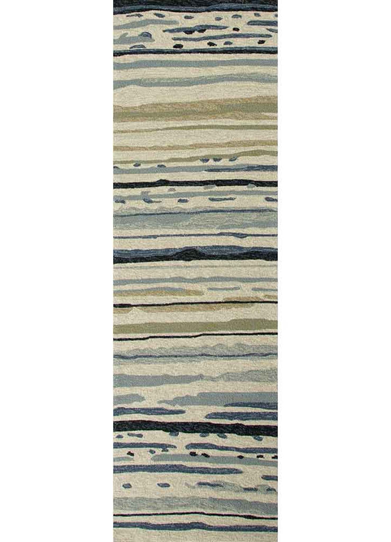 Sketchy Lines Silver Green/Ensign Blue