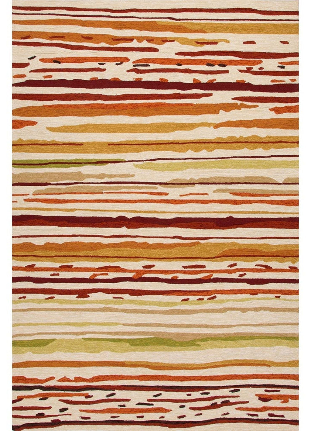 Sketchy Lines Snow White/Burnt Orange