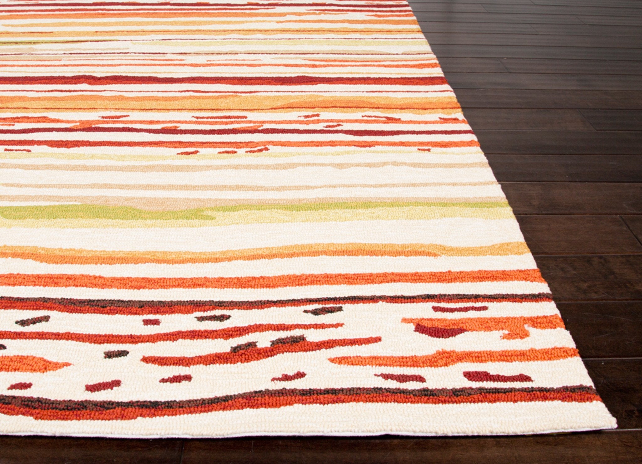 Sketchy Lines Snow White/Burnt Orange