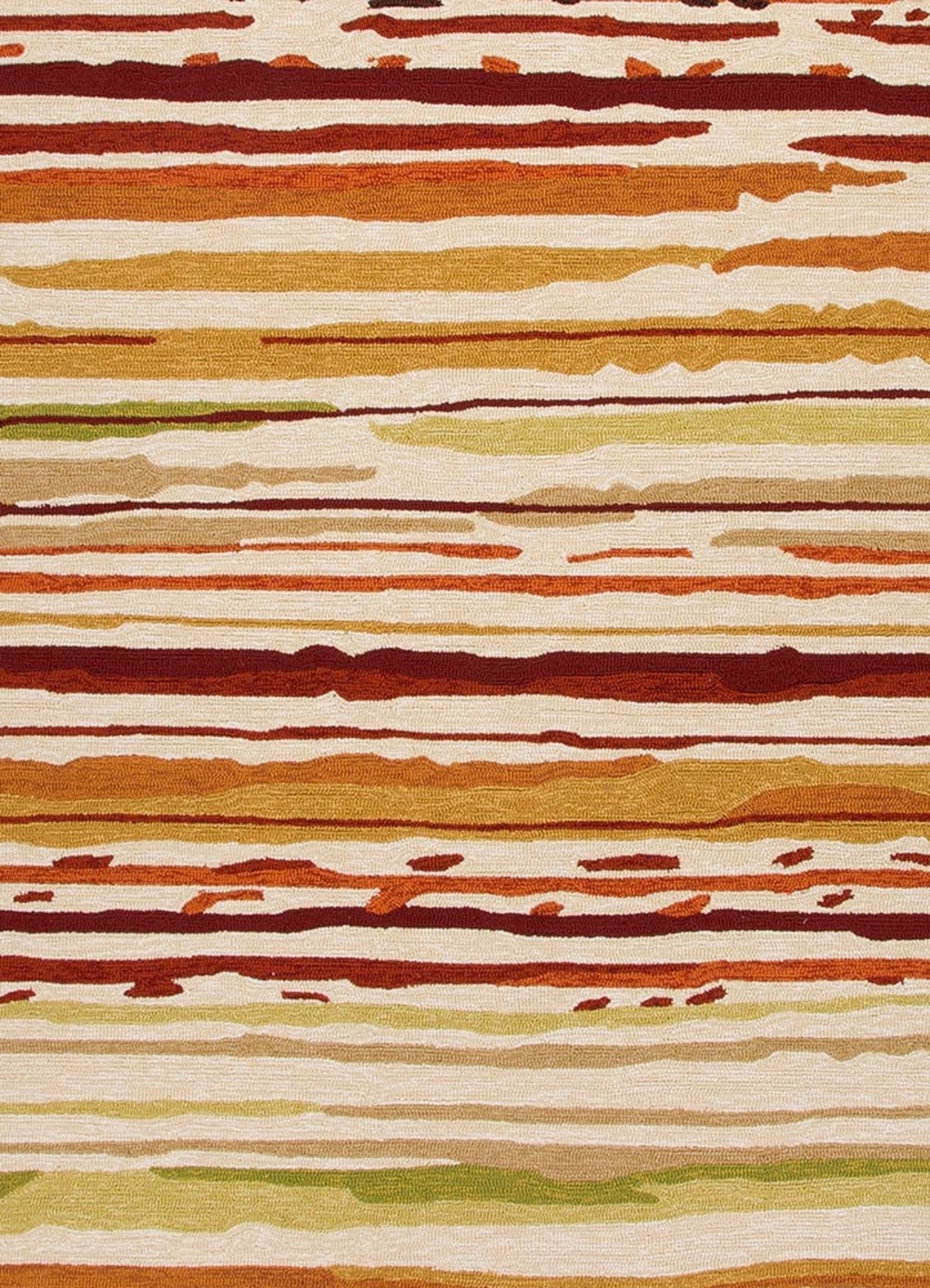 Sketchy Lines Snow White/Burnt Orange