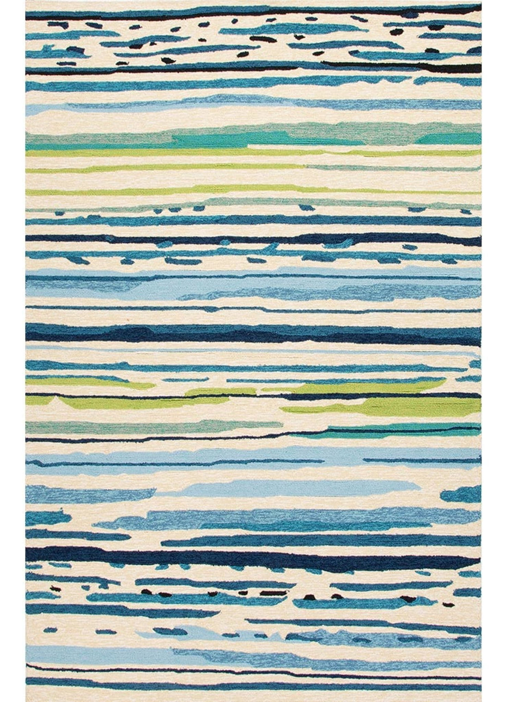 Sketchy Lines Snow White/Mallard Blue