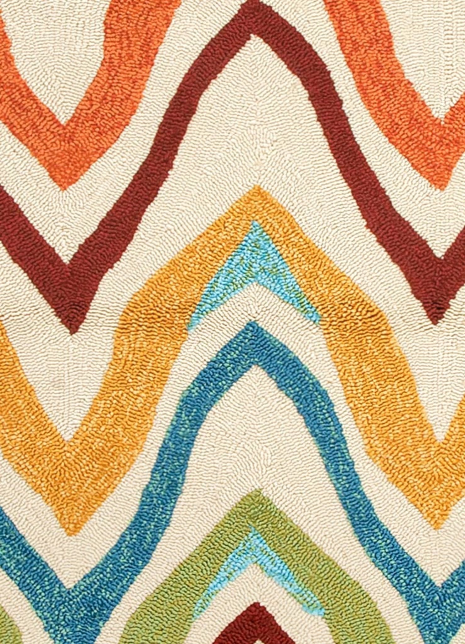 Bahia Burnt Orange/Cyan Blue