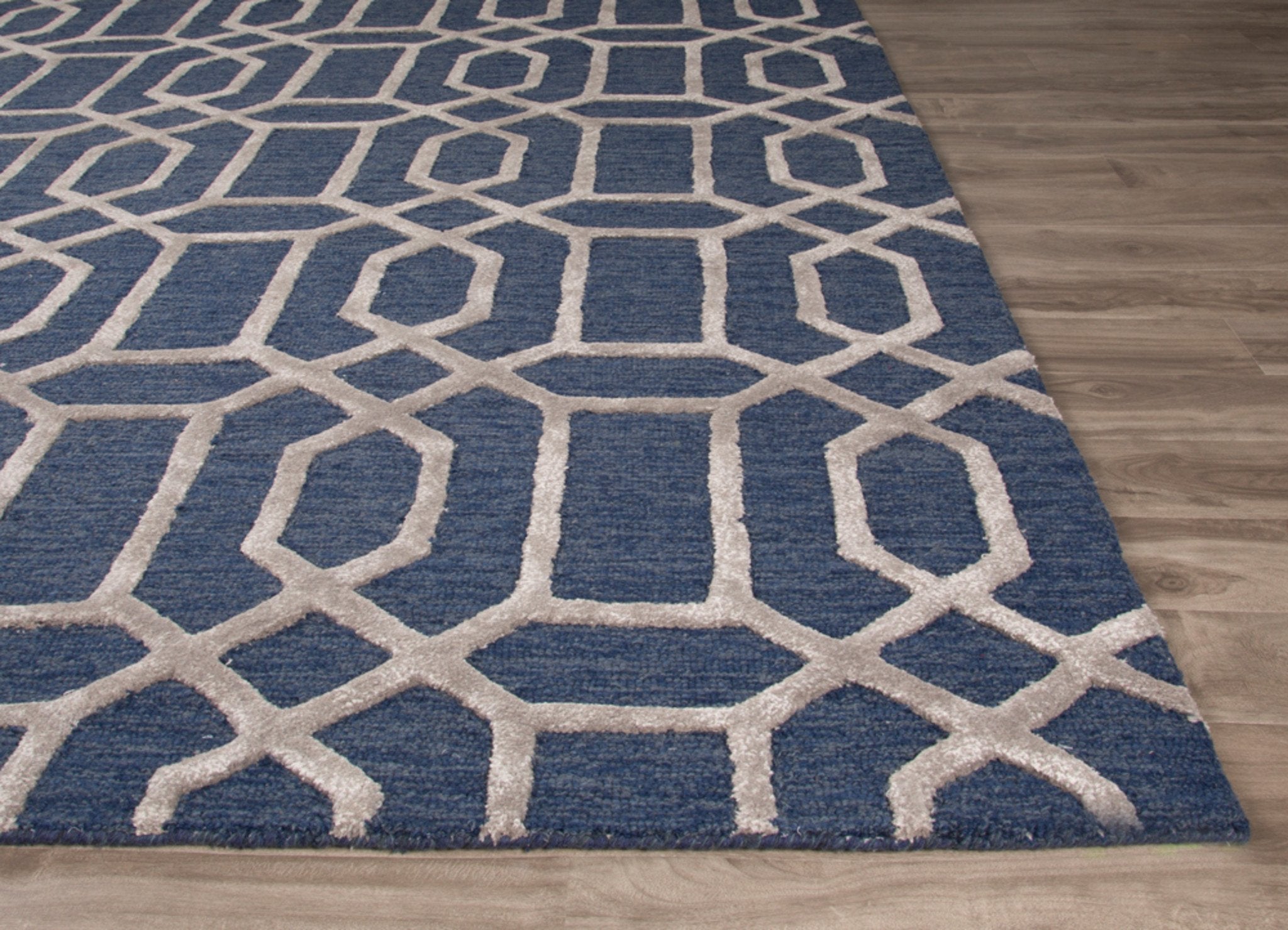 Bellevue Majolica Blue/Silver Gray