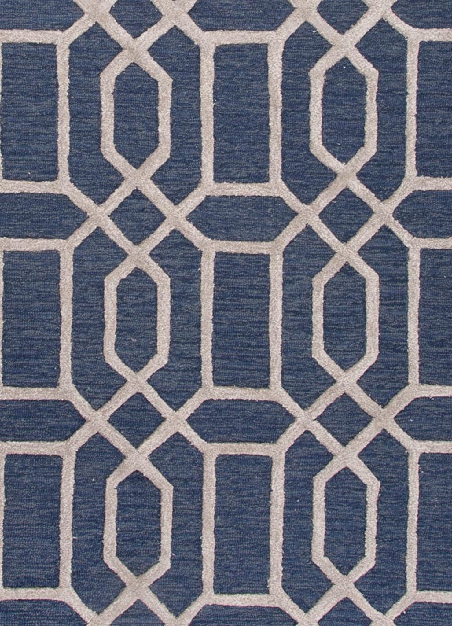 Bellevue Majolica Blue/Silver Gray