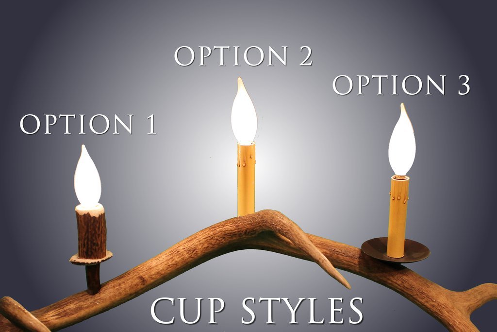 Antlerworx 16 Light Medium Mule/Fallow Cascading Antler Chandelier (SKU-145L)